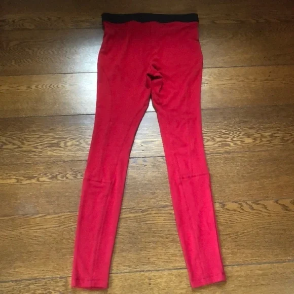 Theory Red Ponte Structured Stretch Pants S